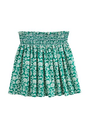 À SMOCKS IMPRIMÉE - Jupe trapèze - emeraude