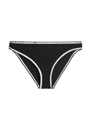 OYSHO, CONTRAST TRIM CLASSIC BIKINI BRIEFS - Bas de bikini - black