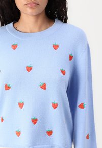 Object OBJTHESS WIDE SLEEVE PULLOVER - Strikkegenser - serenity