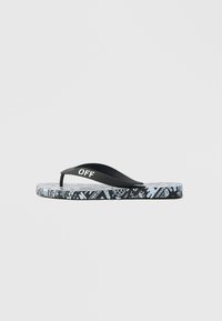 STAMP - Sandálias em T - snow/black