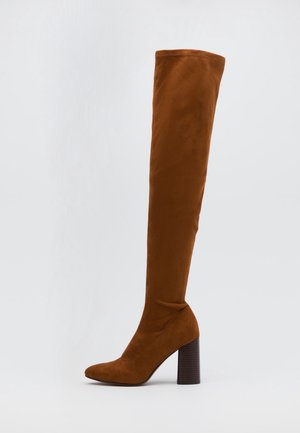 Overknee laarzen - cognac