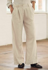 Next BLEND WIDE LEG - Auduma bikses - natural
