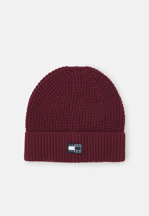 SPLIT LOGO BEANIE UNISEX - Czapka - deep burgundy