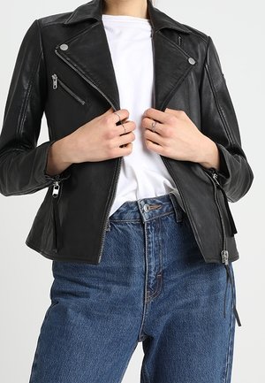 Chaqueta de cuero - black