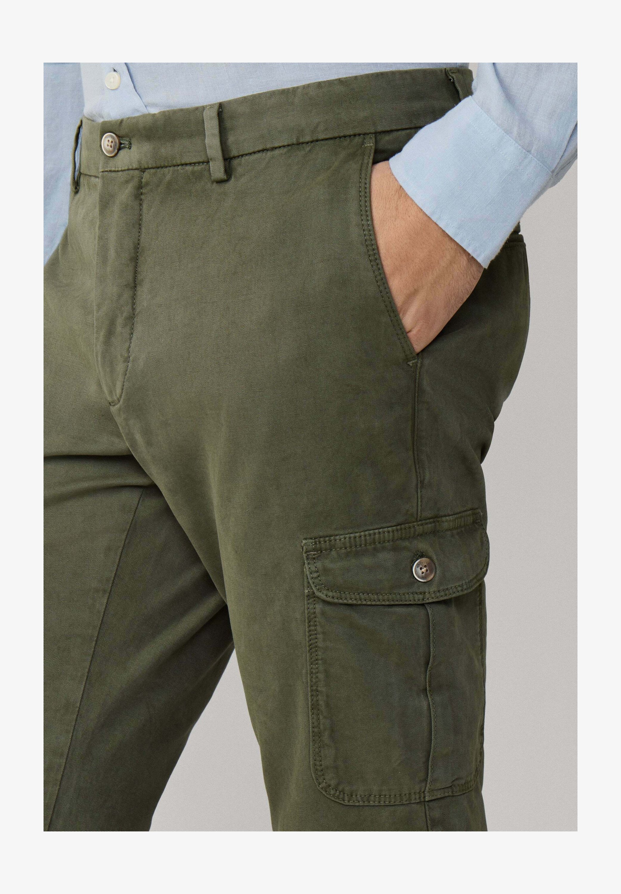 Hackett London Pantaloni Cargo Uomo In Cotone Elasticizzato - Vestibilità Kensington