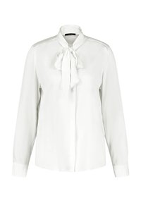 Taifun LANGARM MIT SCHLEIFENKRAGEN - Button-down blouse - offwhite