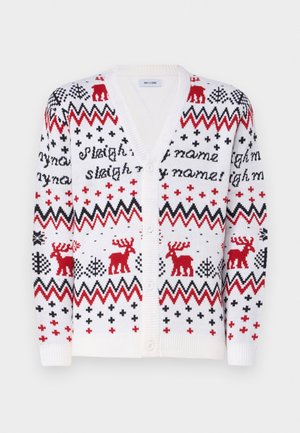 ONSXMAS ALLOVER CARD UNISEX - Vest - cloud dancer