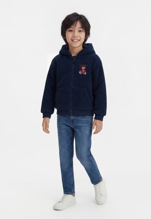 HOODED UNISEX - Fleecejacke - secret blue