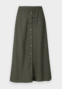JDYBIRDIE MIDI BUTTON SKIRT - A-snit nederdel - forest night