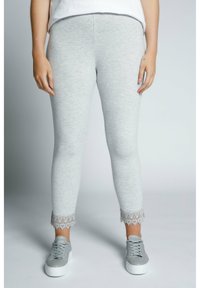 Ulla Popken 7/8 - Legging (type pantalon) - lichtgrijs melange