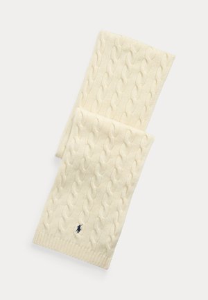 Polo Ralph Lauren, CABLE-KNIT WOOL-CASHMERE SCARF UNISEX - Шал - off-white