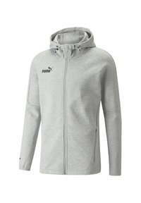 Puma - TEAMSPORT TEAMFINAL CASUALS - Felpa con zip - grau Immagine in miniatura 1