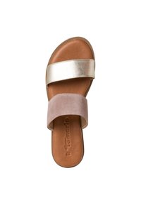 Tamaris Mules - taupe comb