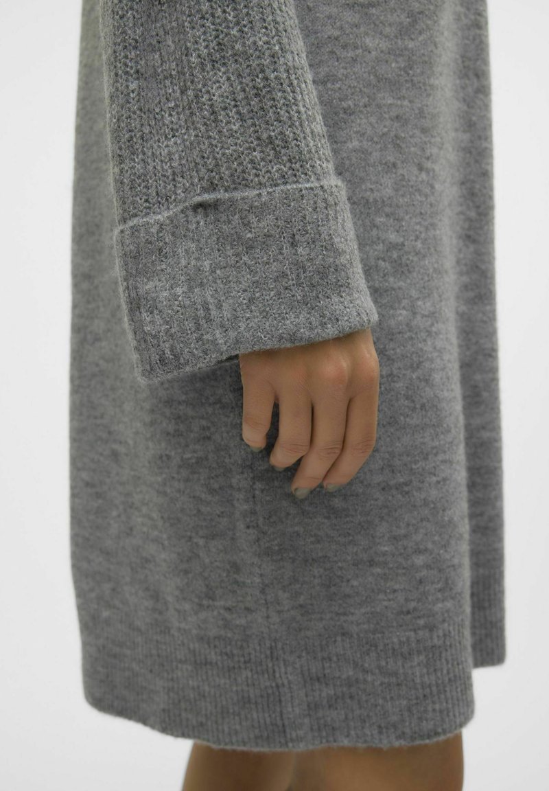 Gyabnw Winterjurk voor dames, nauwsluitend, trui-jurk met lange mouwen, contrasterende rok, heupjurk, casual gebreide jurk voor kantoor, school, feest, Bourgondië, XL