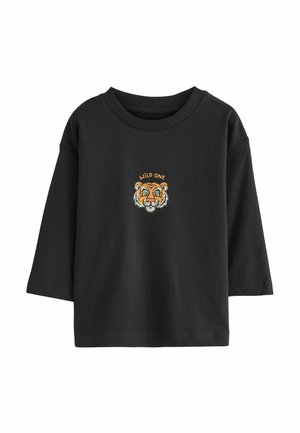 REGULAR FIT GRAPHIC  - Long sleeved top - black tiger