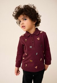 Next EMBROIDERED - REGULAR FIT - Top s dlhým rukávom - burgundy red