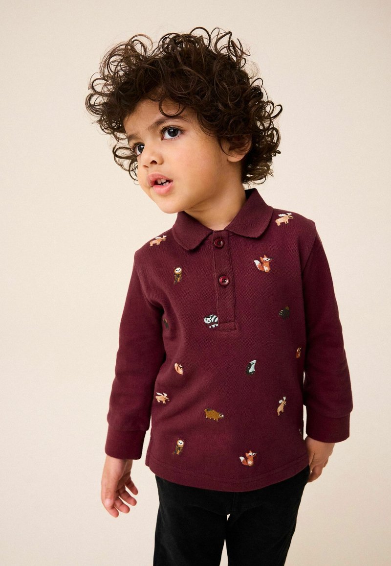 Next EMBROIDERED - REGULAR FIT - Top s dlhým rukávom - burgundy red