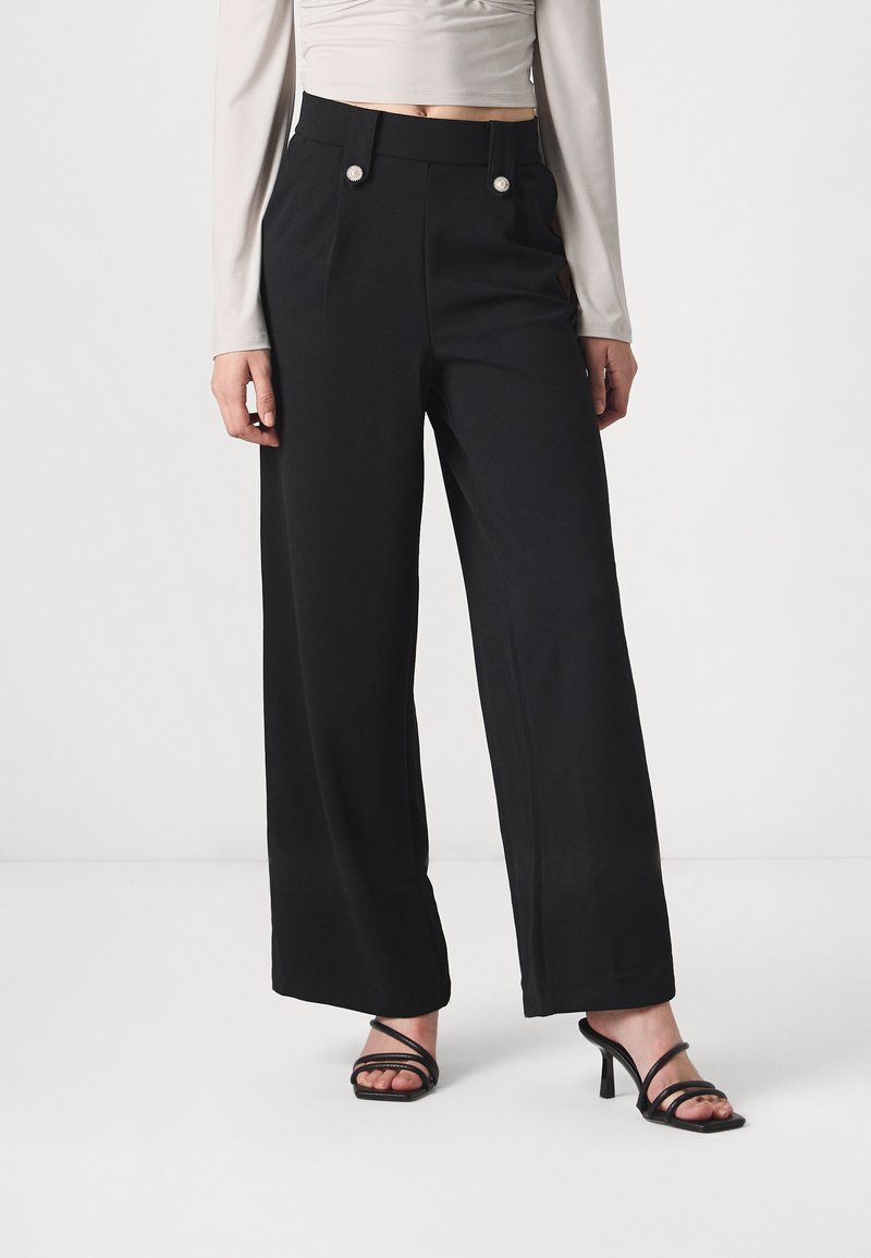 ONLY - ONLSANIA BUTTON PANT - Pantaloni - black, Ingrandire