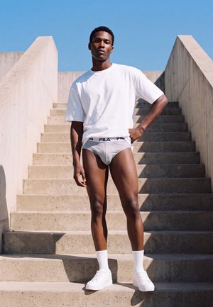 Fila, BRIEF 3 PACK - Σλιπ - grey