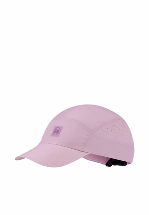Light purple breathable sports cap with curved brim, side ventilation holes, and adjustable strap at the back.