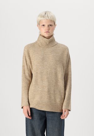 Vero Moda VMJUPITER HIGHNECK - Trui - silver mink