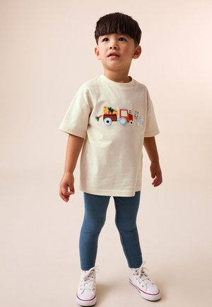 Next, REGULAR FIT - SHORT SLEEVE T-SHIRT AND LEGGINGS SET . - Legging (type pantalon) - neutral farm animals