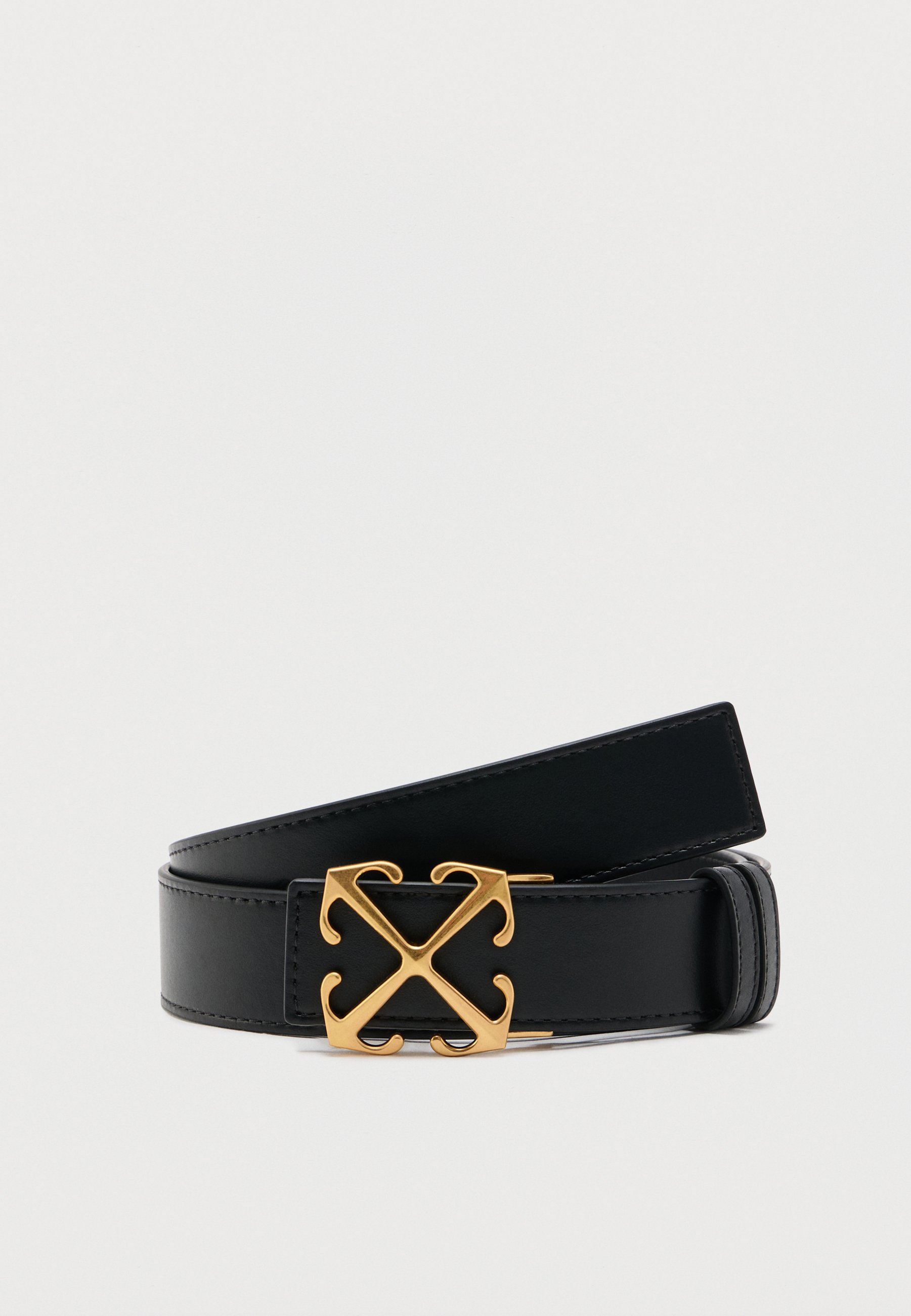 Off-White Women\'s Arrow Quote Leather Belt OFF-WHITE ARROW QUOTE UNISEX - Belt - black/ white/black  main image 2