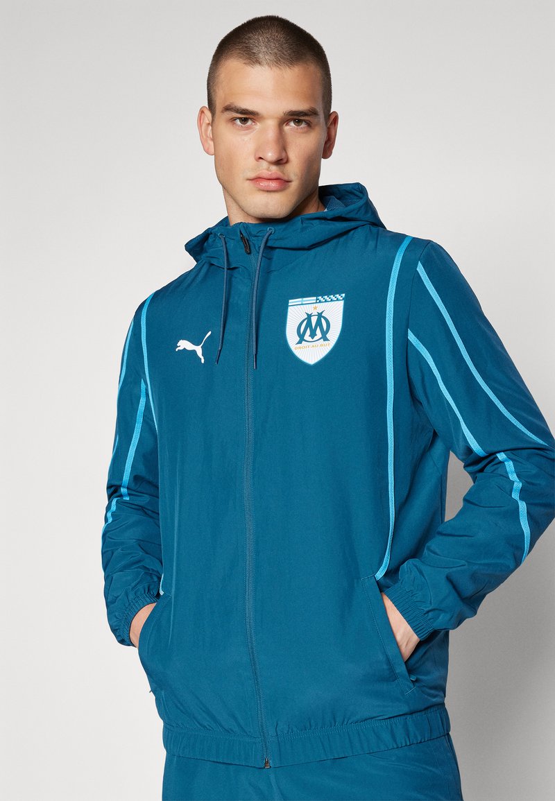 Puma OLYMPIQUE MARSEILLE PREMATCH - Club wear - ocean tropic/bleu 