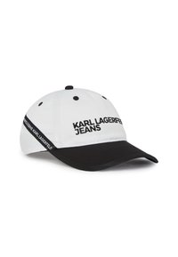 Karl Lagerfeld Jeans TAPE - Šiltovka - white