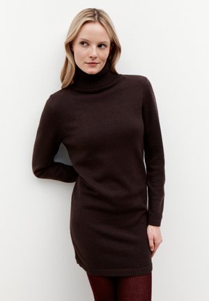 Strickkleid - espresso brown