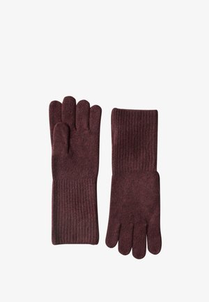 Street One, FEINSTRICK HANDSCHUHE IN UNIFARBE - Gants - rustic rouge mel