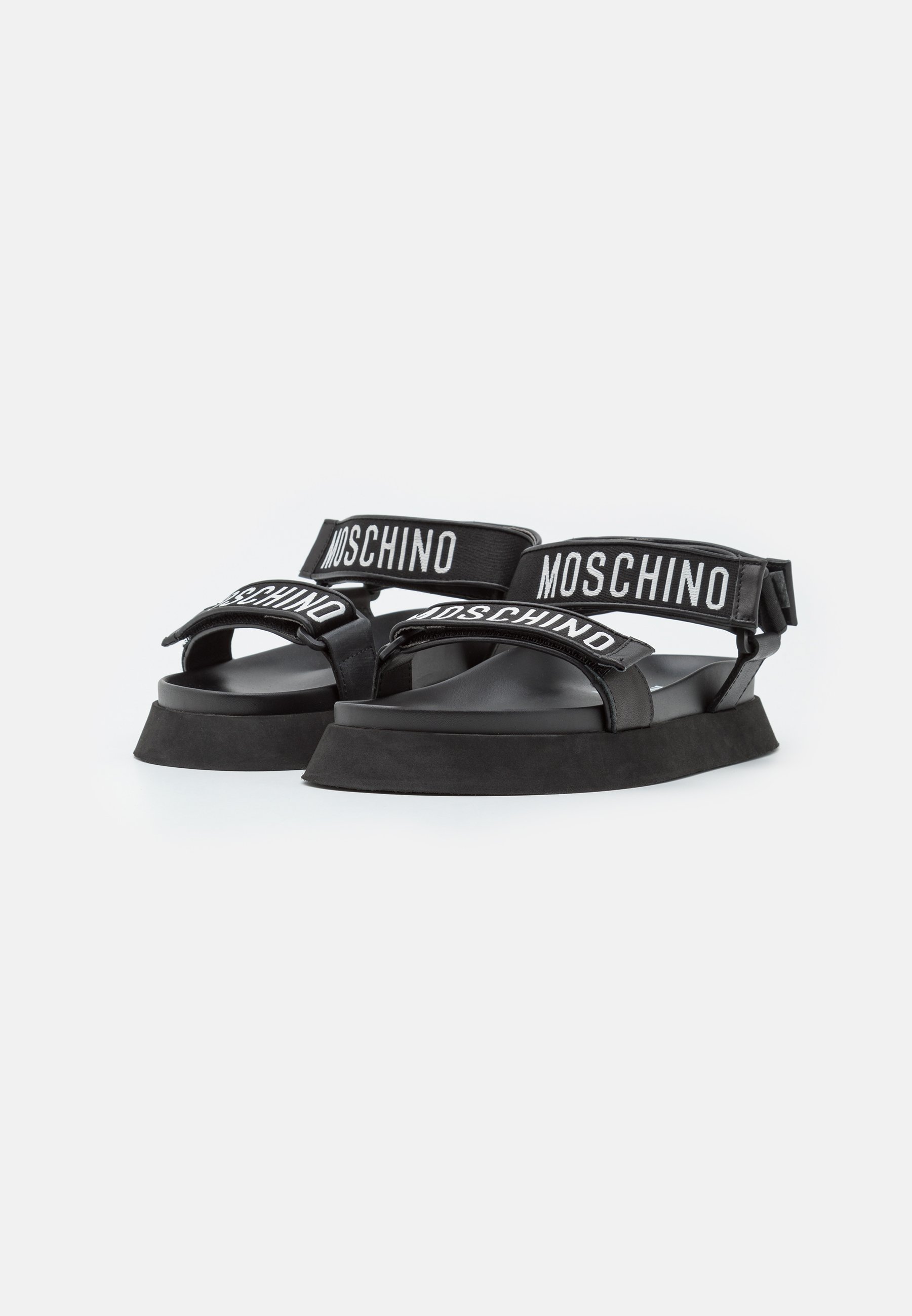 サンダル・ミュール MOSCHINO Women Sandals MA16575G1M MA3 00A NERO ARANCIO BLACK Moschino Duck Sandals MA16575G1M.MA3-00A NERO ARANCIO | IlDuomo