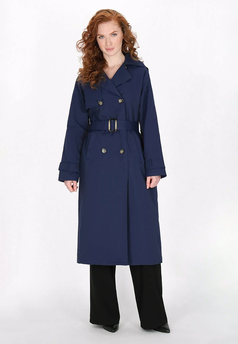 dreimaster Trenchcoat donkerblauw