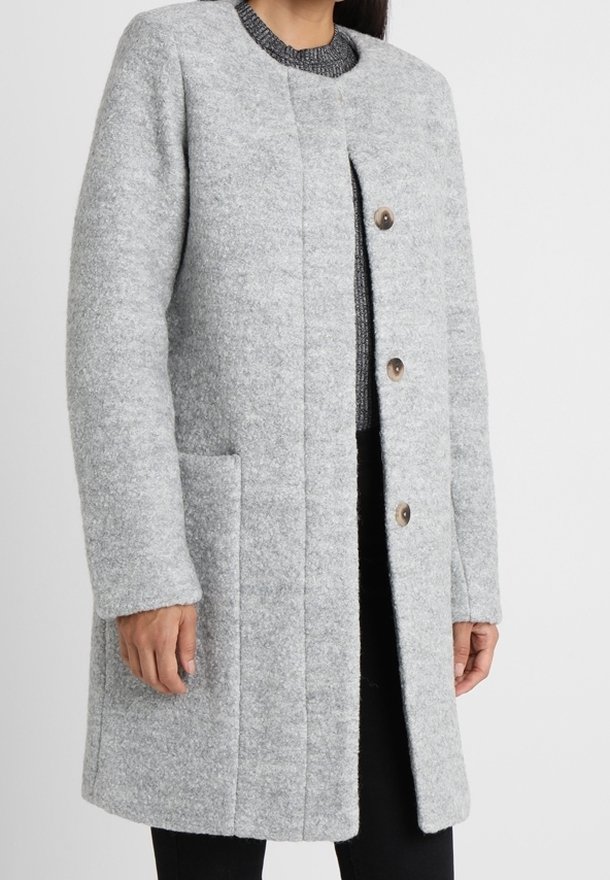 VILA Cappotto classico - light grey