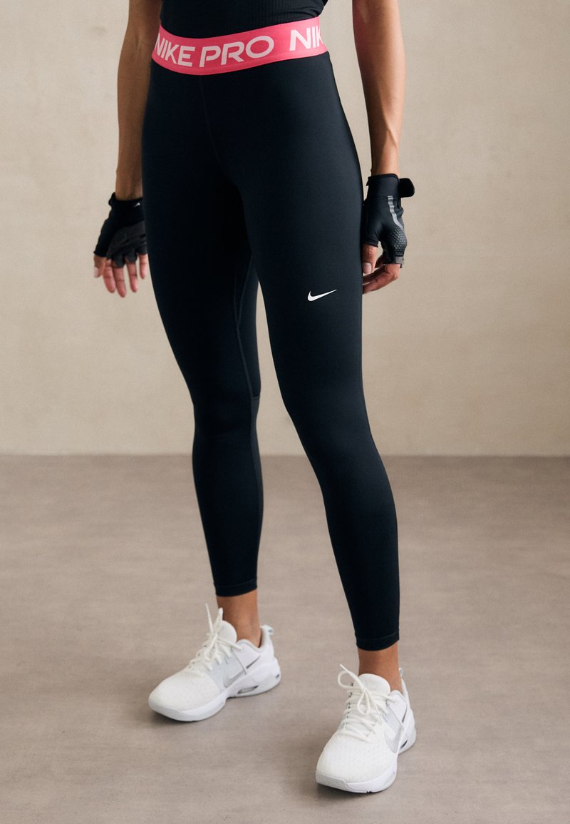 Nike Performance Leggings - black/aster pink/white