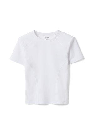 UTOPJA, FITTED WHITE LOGO T-SHIRT - Camiseta básica - optical white