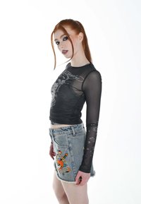 Ed Hardy GEISHA LONG SLEEVED - Long sleeved top - black