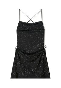 WITH RHINESTONE STRAPS - Cocktail dress / Party dress - black