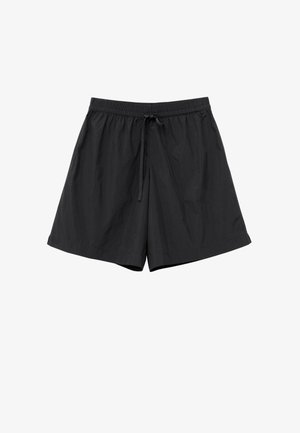 & OTHER STORIES, & OTHER STORIES DRAWSTRING KNEE-LENGTH SHORTS - Pantalones deportivos - black