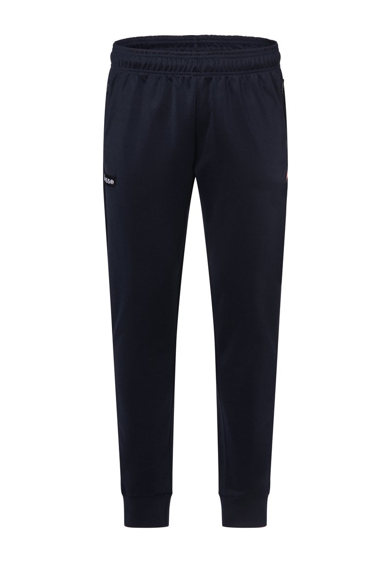 Pantalones deportivos en color marino con cintura y puños elásticos, que cuentan con bolsillos laterales y un pequeño logo en el muslo. Fabricados con un material suave y elástico.