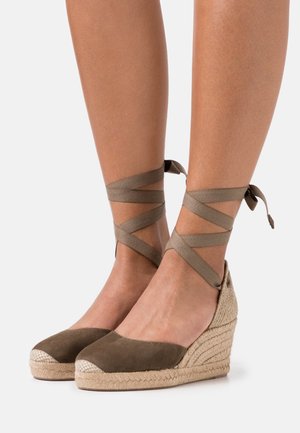 CANDIDA - Platform sandals - salvia