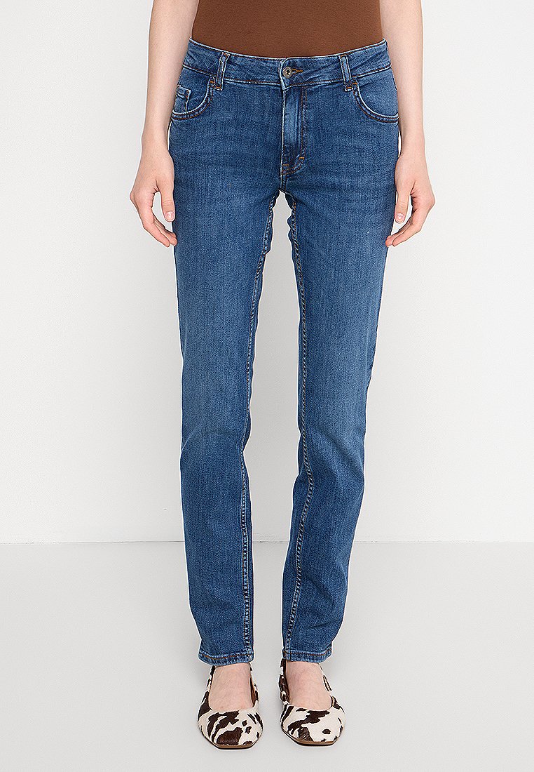 mustang Slim fit jeans donkerblauw