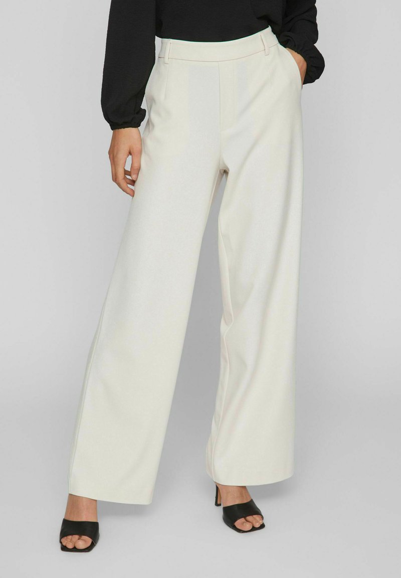 VILA VIVARONE WIDE - Bukser - white sand