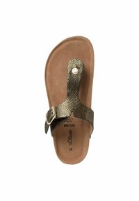 s.Oliver Sandaler m/ tåsplit - black comb.