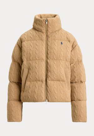 Polo Ralph Lauren, CABLE WOOL CASHMERE PUFFER JACKET - Winterjacke - collection camel melange