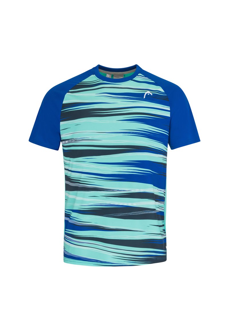 Head T-shirt print blauw
