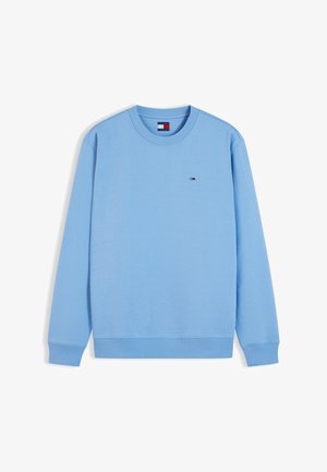 Tommy Jeans, FLAG CREW - Sudadera - westside blue