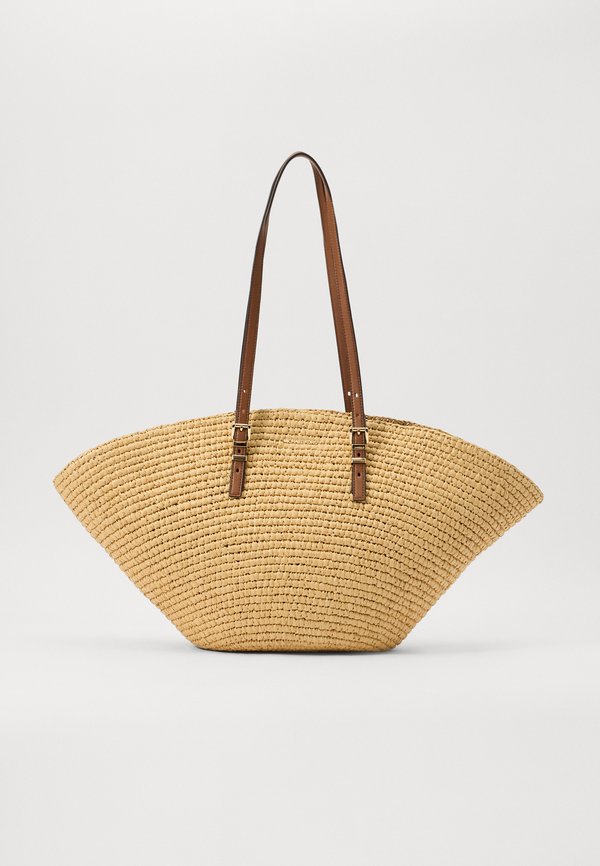 ISA FAN TOTE - Handbag - beige3