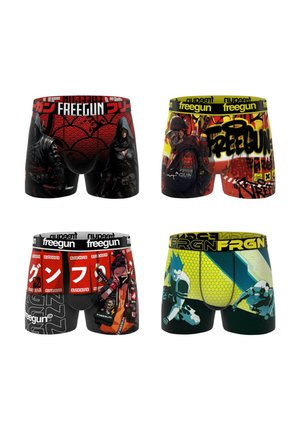 4 PACK PRINTED - Boxers - rouge noir jaune