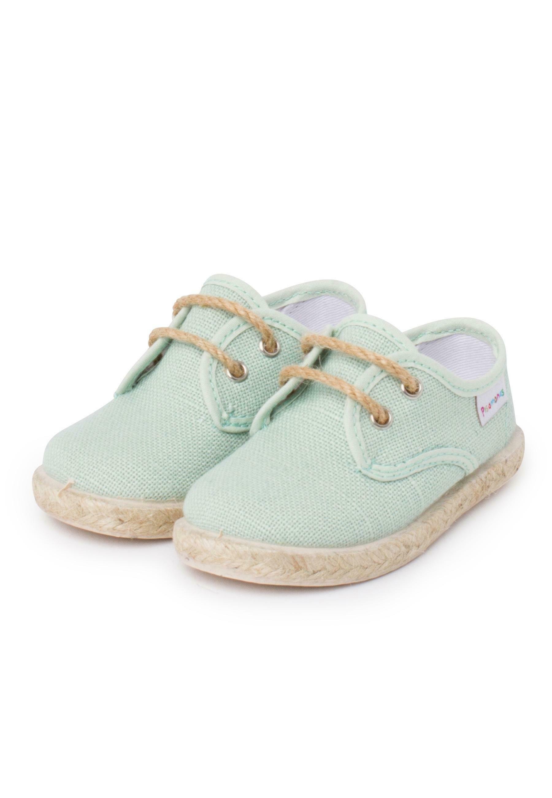 Pisamonas LINO CORDONES Y BASE YUTE - Zapatos de bebé - verde agua/verde -  Zalando.es